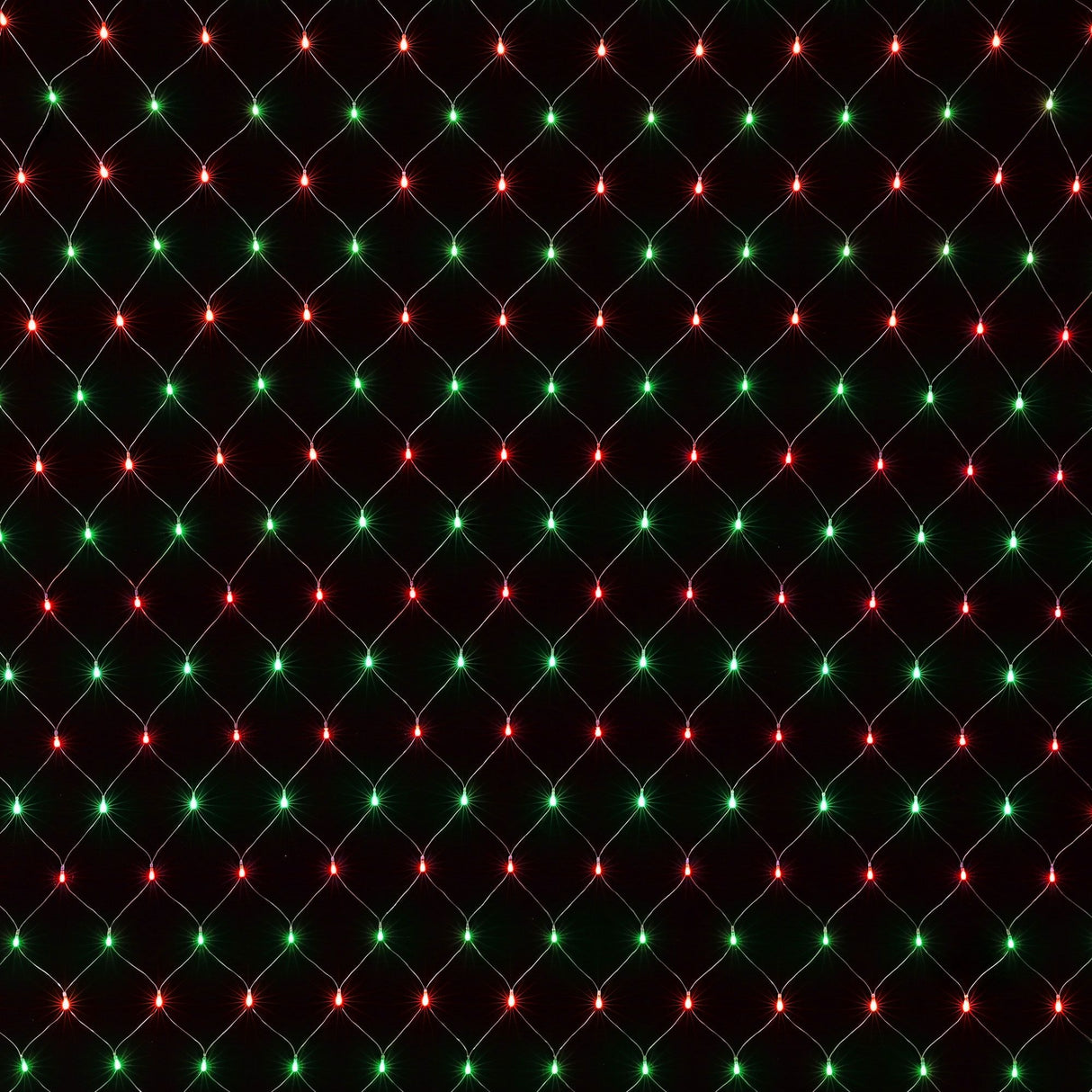 Jingle Jollys Christmas Lights 6x4m Christmas Net Lights 1000LED Red Green Festive Lighting