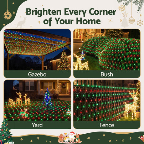 Another view of the 6x4m net lights, for outdoor use.