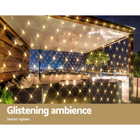 The 4x6m net lights shown again, for indoor or outdoor use.