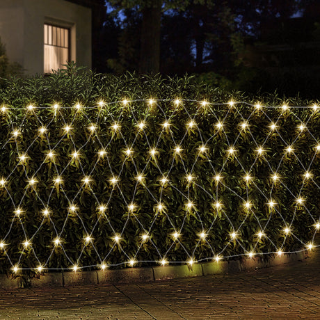 4x6m net lights, mains powered with a transformer.
