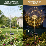 The four solar firework lights shown again, for outdoor use.