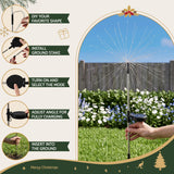Four solar firework lights, for outdoor use.