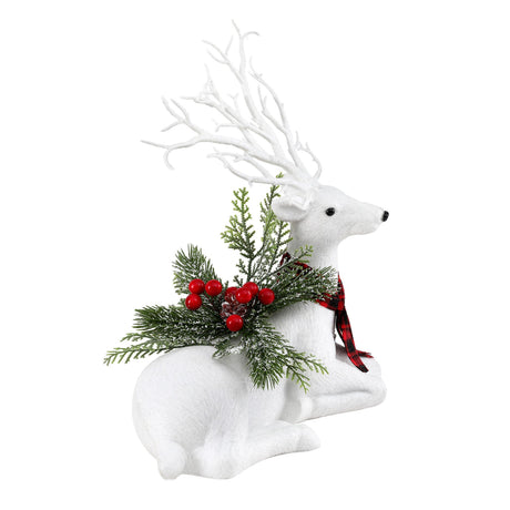 Further view of the 32cm glitter reindeer.