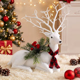 A further view of the 32cm glitter reindeer.