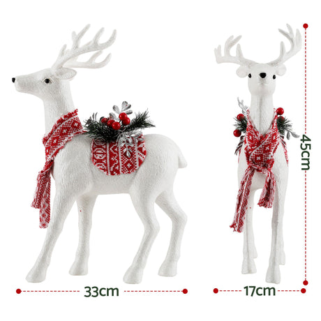 Another view of the 45cm glitter reindeer.