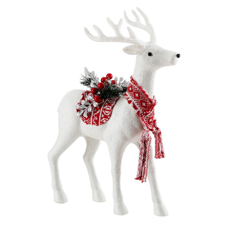 Further view of the 45cm glitter reindeer.
