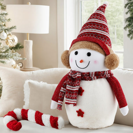 A further view of the 60cm snowman ornament.