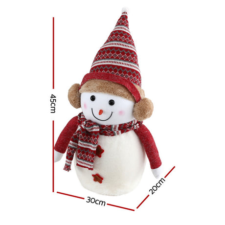 Another view of the 45cm snowman ornament.