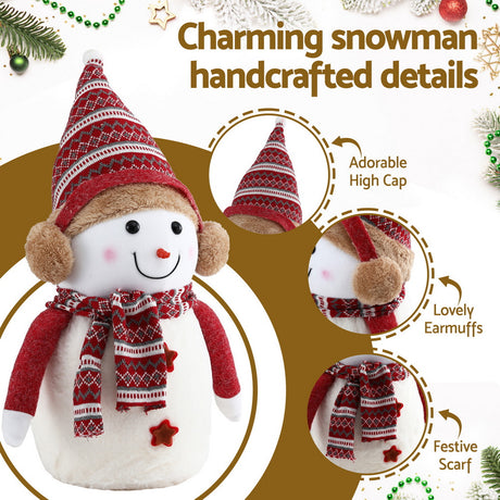 The 45cm snowman ornament from another angle.