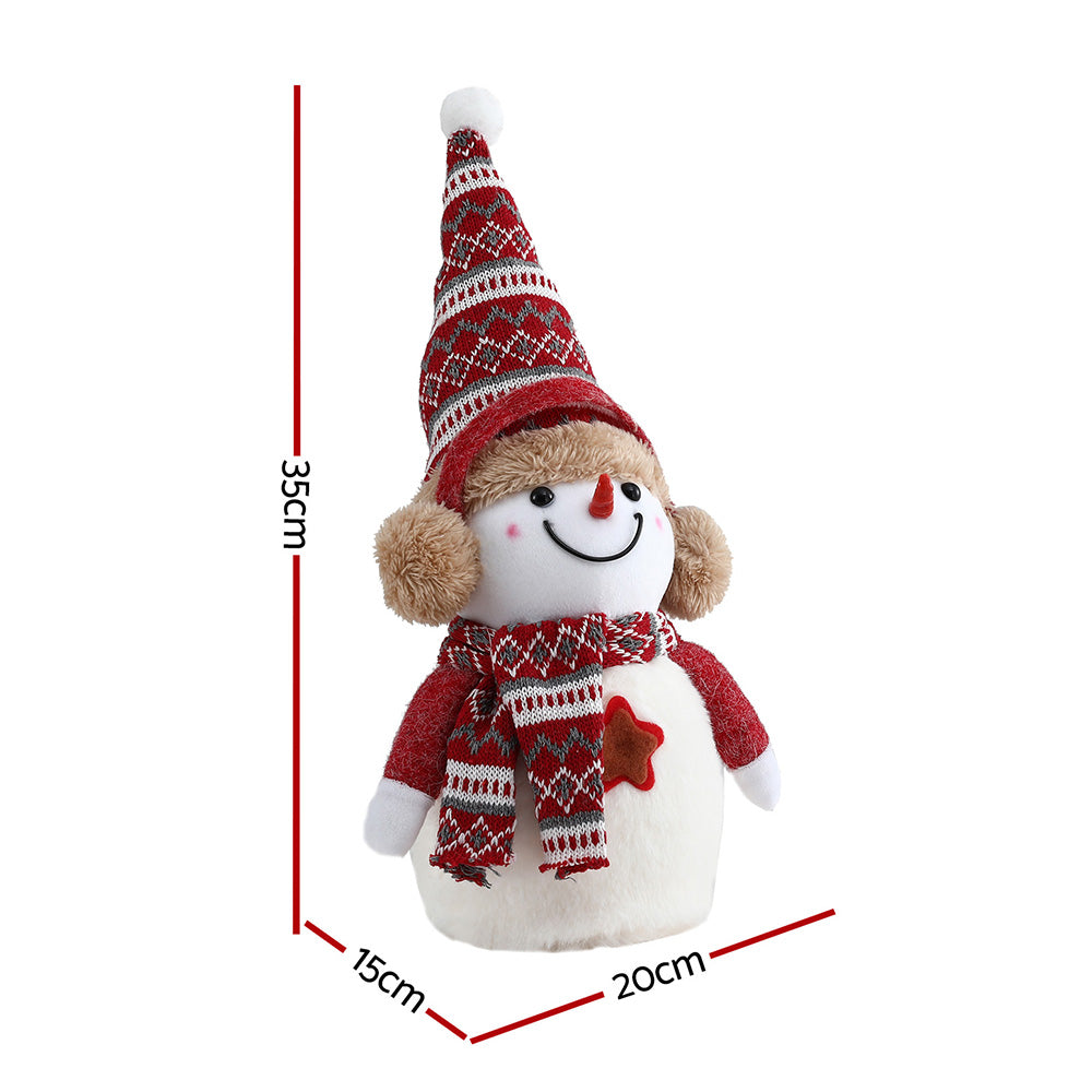 Another view of the 35cm snowman ornament.
