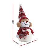 Another view of the 35cm snowman ornament.