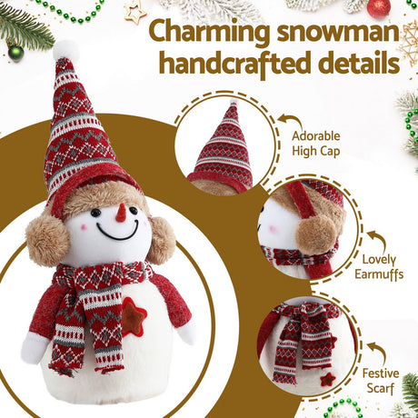 The 35cm snowman ornament from another angle.