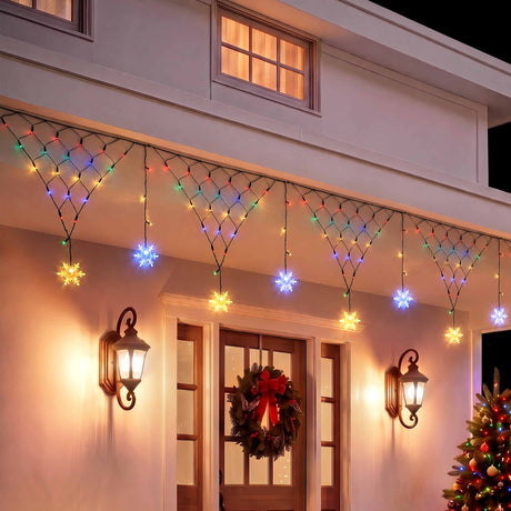 Solar fairy lights 4 metres long with multicoloured LEDs.