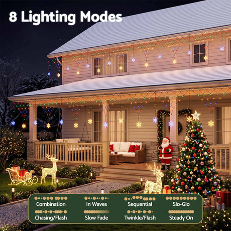 Another view of the 4m solar fairy lights, for outdoor use.