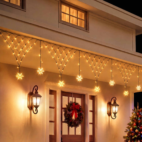 Solar fairy lights 4 metres long with warm white LEDs.