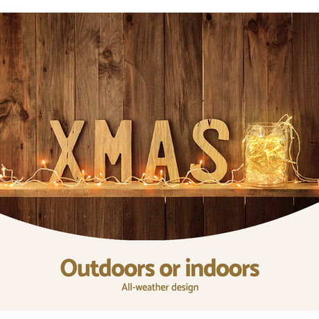 The 100m string lights shown again, for indoor or outdoor use.