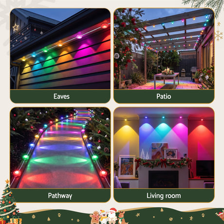 The 30m smart eaves lights shown again, with a built-in timer.
