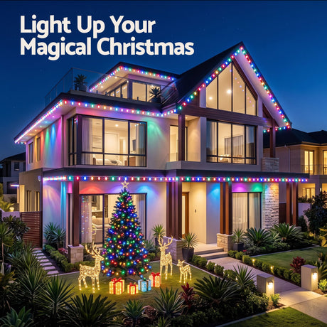 The 30m smart eaves lights shown again, for indoor or outdoor use.