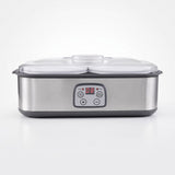 Devanti Greek Yoghurt Maker Machine 2x960ml Large Tubs Temp Control Grey