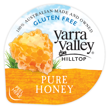 Yarra Valley Hilltop pure honey 16g portion cup