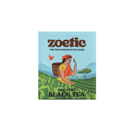 Zoetic Assam black tea enveloped tea bags