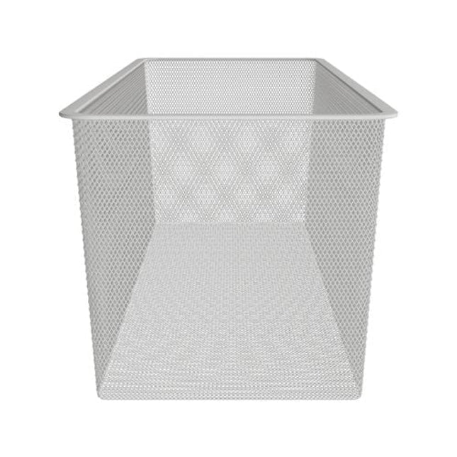 Flexi Storage Home Solutions White 2 Runner Half Width Mesh Basket