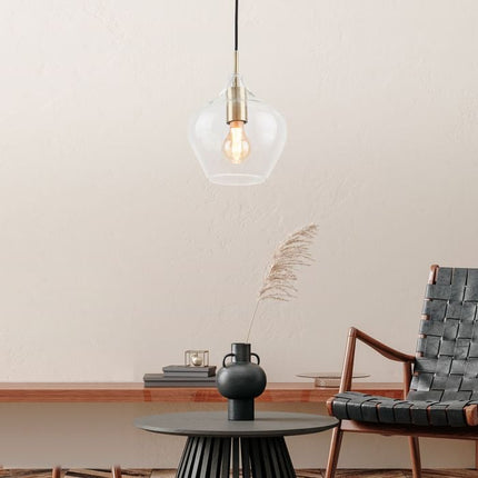 Verve Design Clear Glass Cosmo Pendant Light Small