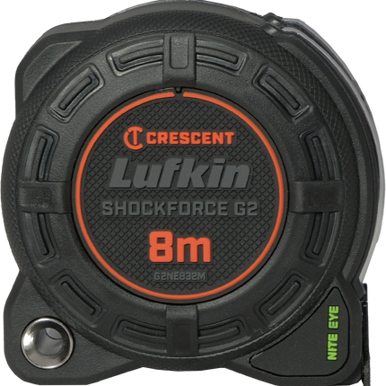 Crescent Lufkin Shockforce Nite Eye G2 8m X 32mm Tape Measure