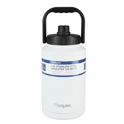 Marquee 3.8L White Stainless Steel Insulated Jug