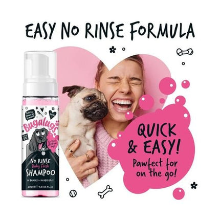 Bugalugs 200ml No Rinse Baby Fresh Dog Shampoo