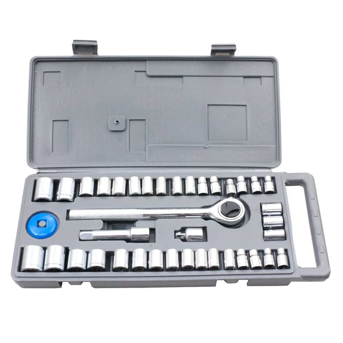 Craftright 1/4" & 3/8" Drive Socket Set - 40 Piece