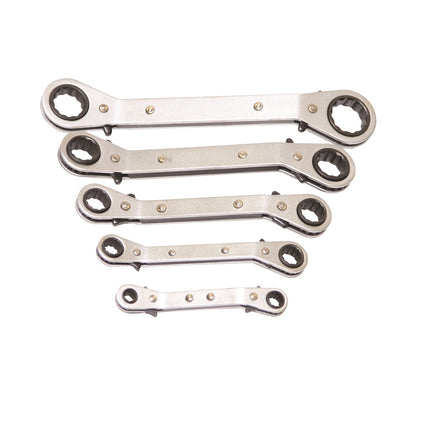 Supatool 5 Piece Metric Ratchet Ring Spanner Set