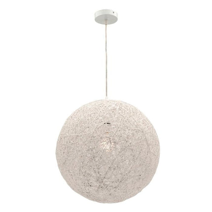 Mercator White Cordette Sphere Pendant