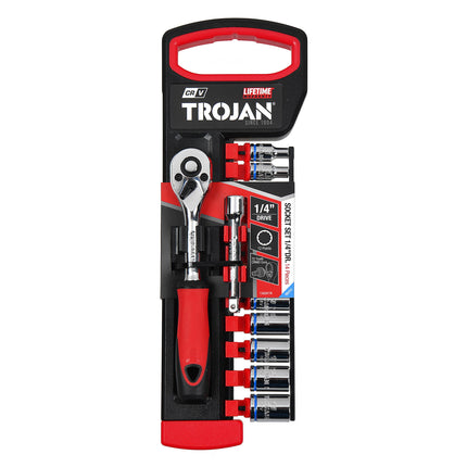 Trojan 14 Piece Socket Set 1/4"