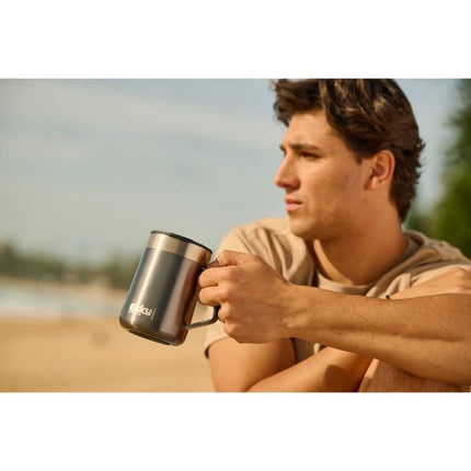 Esky 414ml Grey Bondi Travel Mug With Handle