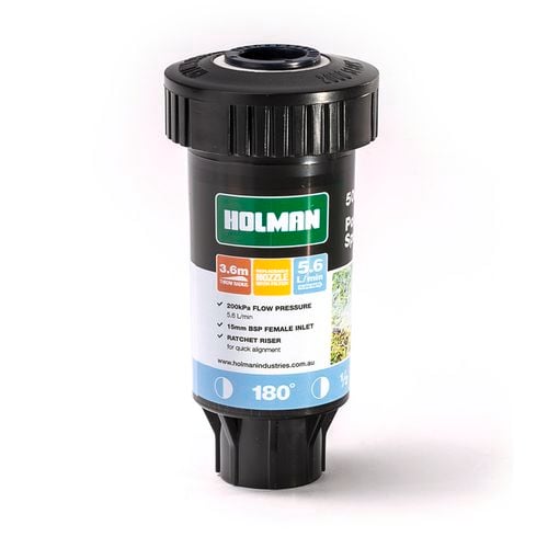 Holman 50mm Fixed Pop Up Sprinkler Half Spray