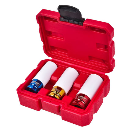 Trojan Wheel Nut Impact Socket Set - 3 Piece