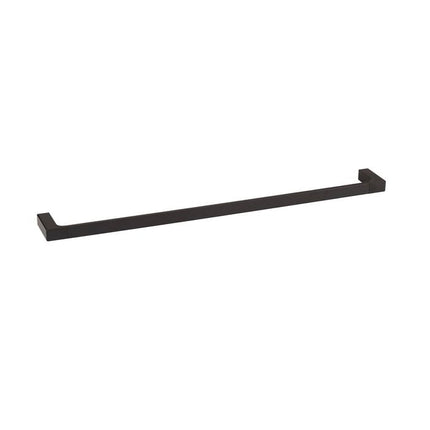 Mondella 600mm Matte Black Rumba Single Towel Rail