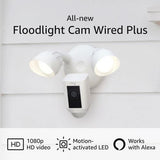 Ring Floodlight Cam Wired Plus White