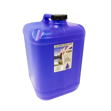 AdVenture Products 25L Blue Tint Water Storage Drum With Bung