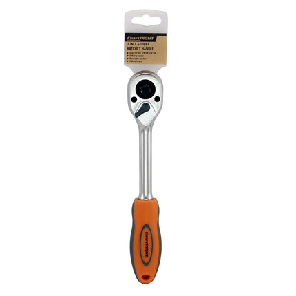 Craftright 3 In 1 Stubby Ratchet Handle