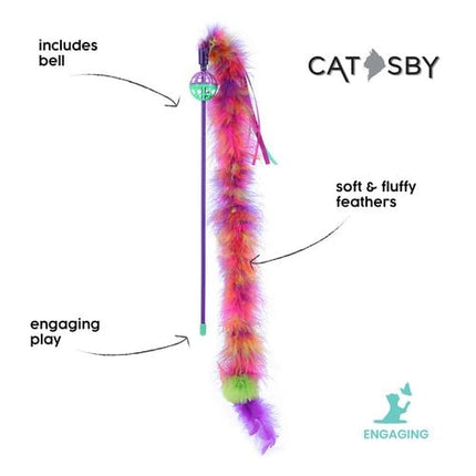 Paws & Claws 90cm Catsby Feather Boa Dangler