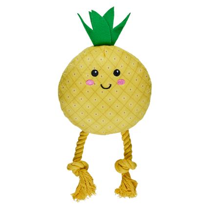 Happy Tails Plush Pineapple With Rope