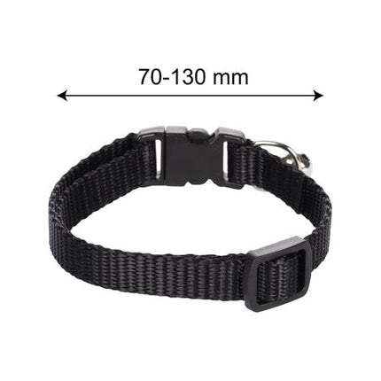 Flamingo Ziggi 20-35cm Black Cat Collar