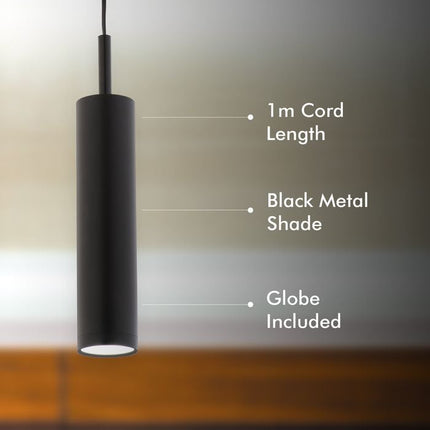 Verve Design Black Hudson Pendant