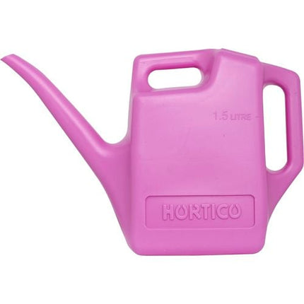 Hortico 1.5L Pink Plastic Watering Can