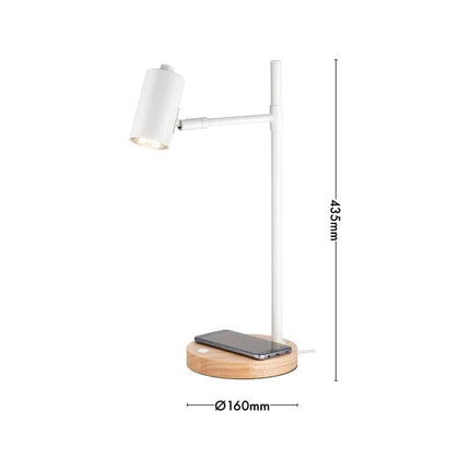 Verve Design Amari Desk Lamp With Wireless Charging