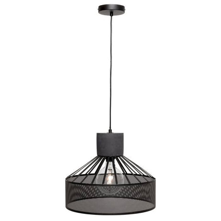 Brilliant Lighting Slater Mesh Concrete Pendant Black