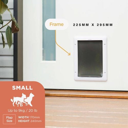 Hakuna Pets Small White Essential Pet Door