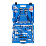 Kincrome 1/4", 3/8" & 1/2"Drive Metric and Imperial Socket Set - 165 Piece